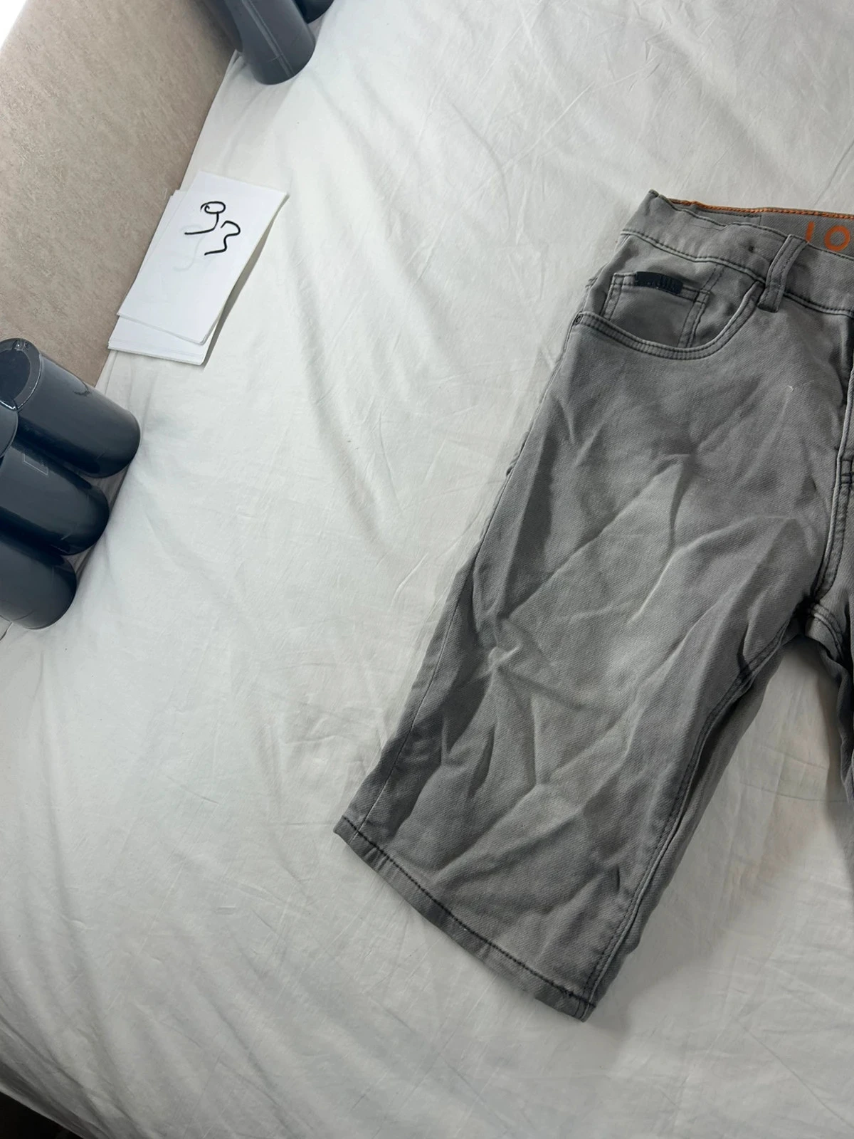 Short jeans cinza jog denim – photo 4